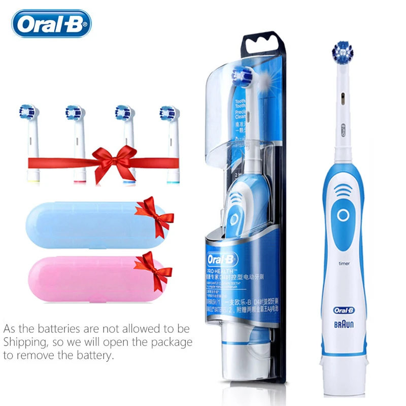 tapijt Literaire kunsten De stad Oral B Elektrische Tandenborstel Witte Tanden Borstel Volwassen Batterij  Aangedreven Tandenborstel Met Timer Lichtblauwe Kleur Met 4 Extra  heads|Elektrische Tandenborstel| - AliExpress