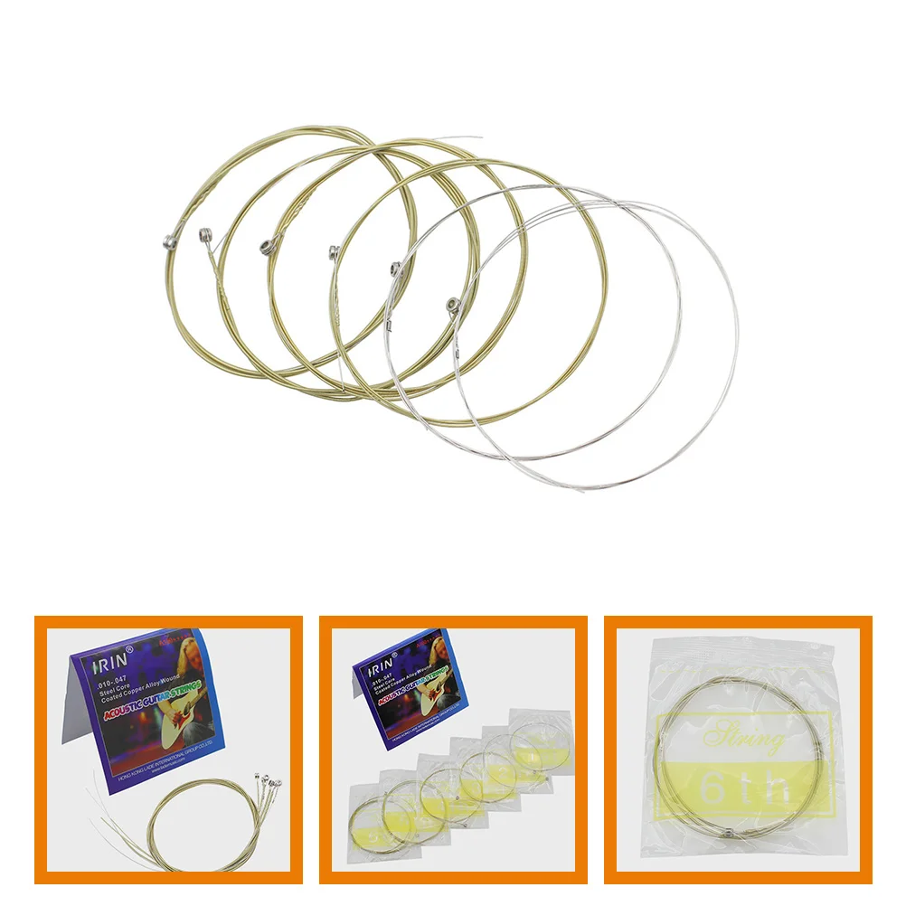

6pcs Guitar Strings Classical Guitar Strings Replacement Folk Guitar Strings