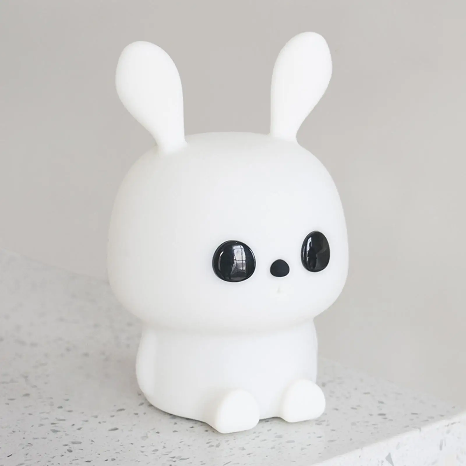 

Night Light Girls Silicone Bunny Animal Nightlight Cute Lamp Desk Portable Rechargeable Bedside Night Lights for Kids Room Boys