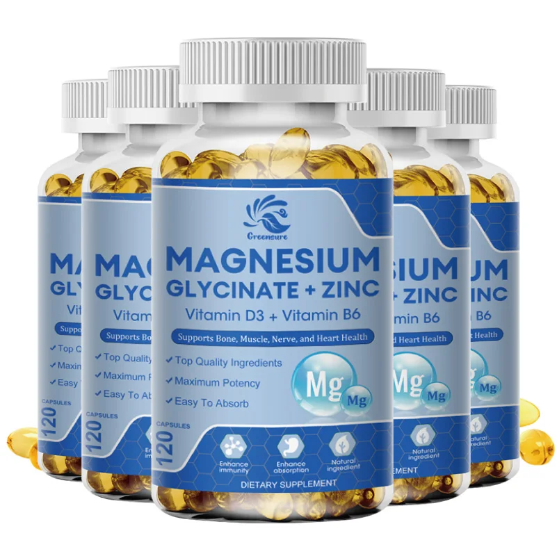 

Greensure Magnesium Complex | 500mg of Magnesium Glycinate for Muscles, Nerves, & Energy | High Absorption | Vegan, Non-GMO