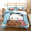 3D Print Bubu Dudu Cartoon Bear Panda Bedding Set Boys Girls Twin Queen King Size Duvet Cover Pillowcase Bed boys Adult 1