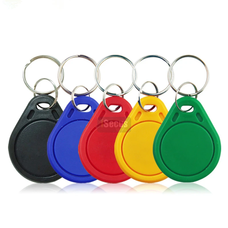 5P 13.56Mhz Mi-fare Keyfob High Frequency MF Keytag Proximity Card S50 Classic 1K Smart Tag NFC RFID Keychain for Access Control 2