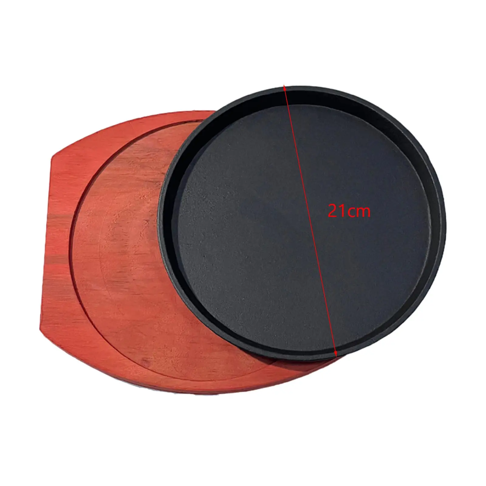 Cast Plate Sizzling Grilling Pan BBQ Grill Pan