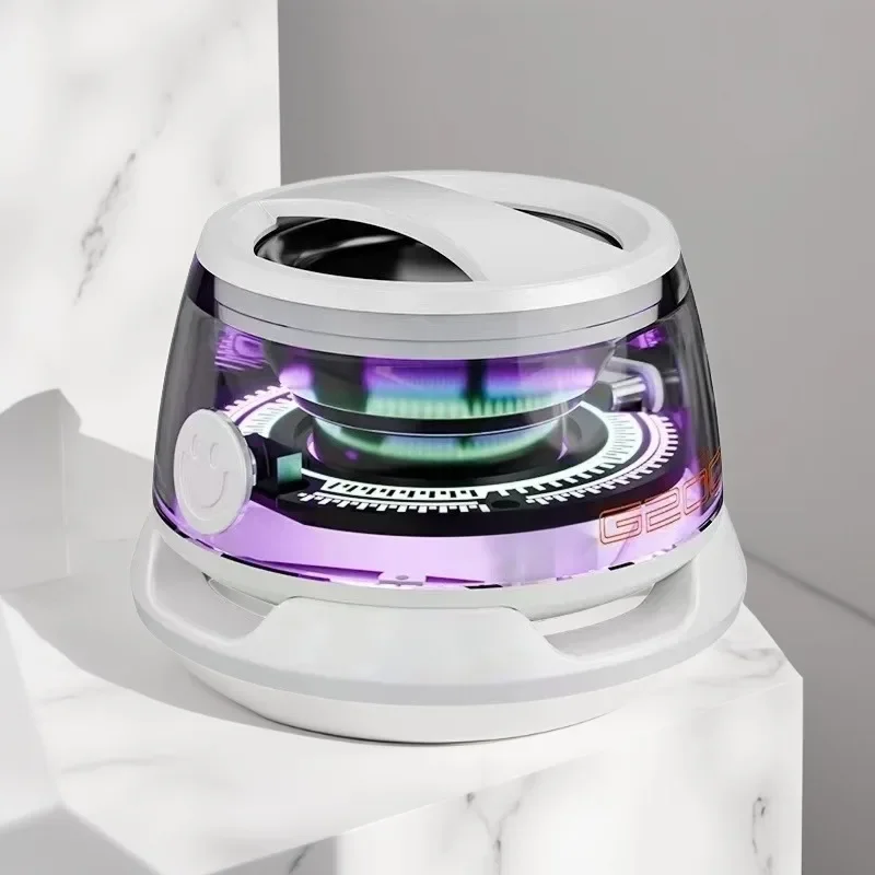 Taşınabilir Bluetooth HoparlörG200 RGB Aydınlatma Manyetik Hoparlör BT5.3 Mini Ses Kutusu 7 Saat Çalma Süresi Telefon Tutucu