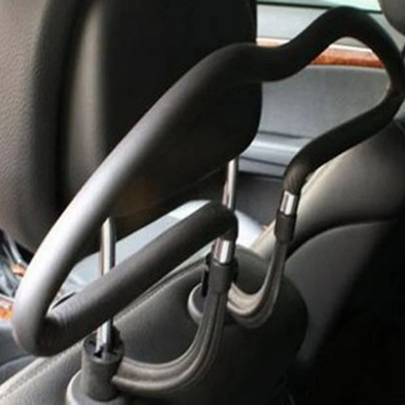 Universal Car Hanger Coat Clothes Back Seat Headrest Hangers Cloth Jacket Suit Trousers Phone Holder Rack Hook Auto Accessories
