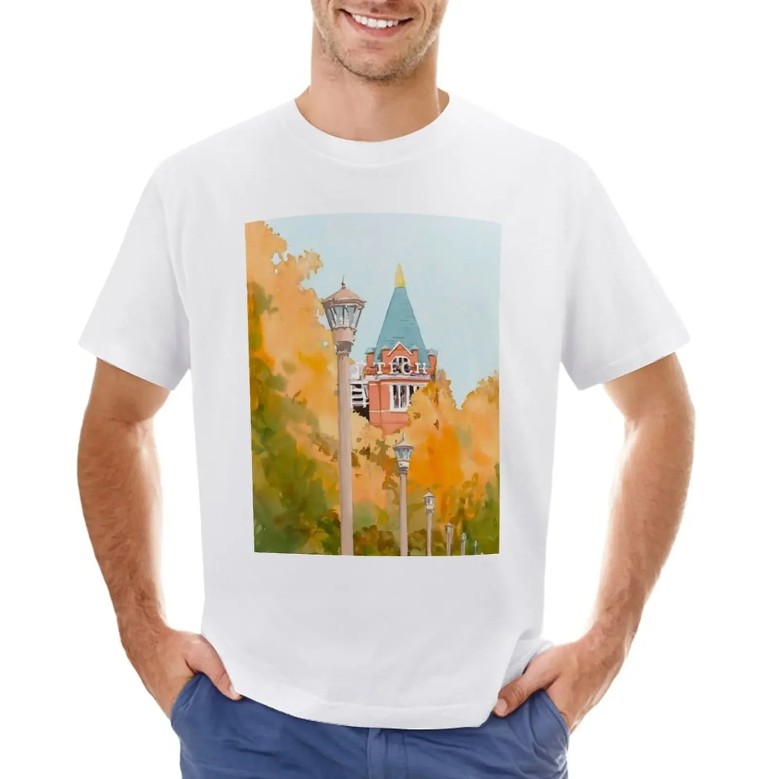 Tech Tower Acquerello T-Shirt Ragazzi Animal Print Vintage Mens T-Shirt Pack