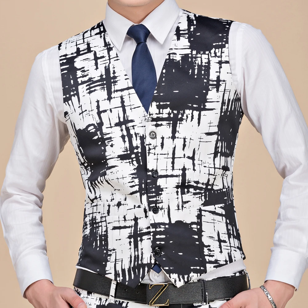 Men's Slim Fit Mens Suit Vest Casual Suit Vest Man Black Gray Formal Businss Vest Arrival Vests Male Waistcoat Gilet Homme
