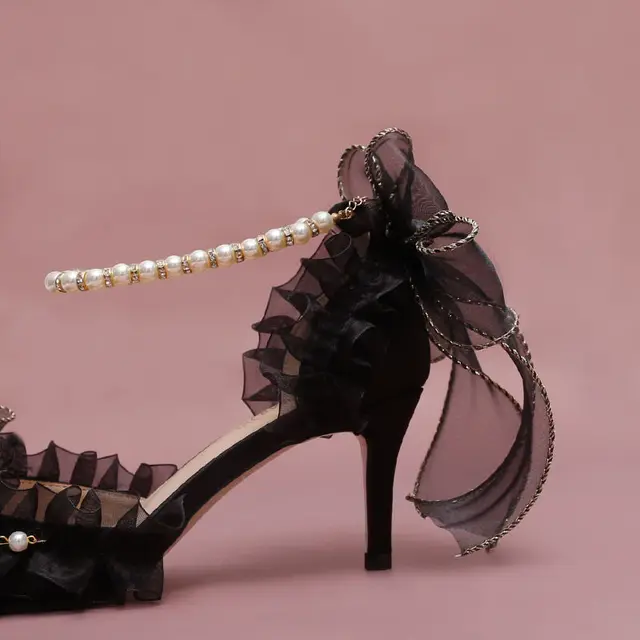 lolita heeled sandal Women's shoes elegant heel pointed toe
