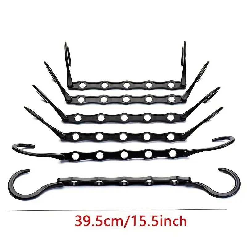 Multifunctional Hook Space Saving 5-hole Plastic Hanger Simple Folding Windproof Hanger Suitable Apartments Dormitories Families