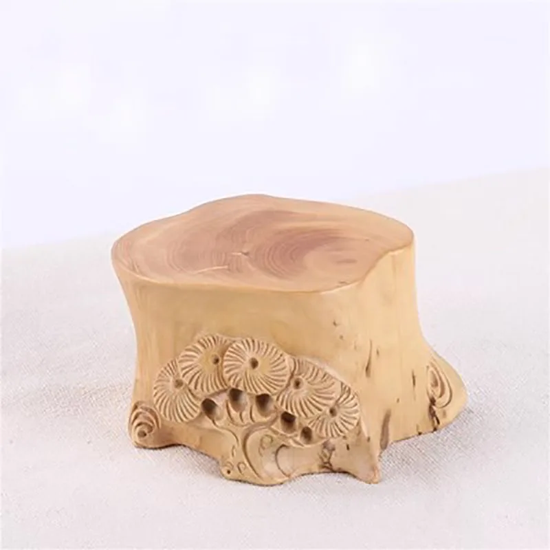 Root Carving Base, Solid Wood, strange Stone, Purple Clay Pot, Vase, Flower Pot, Handicraft, Wooden Bracket