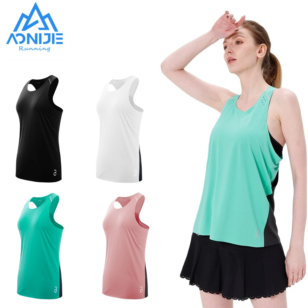 

AONIJIE FW5116 Women Female Sports Quick Drying Vest Breathable Loose Sleeveless Blouse Tops Spring Summer For Running Gym