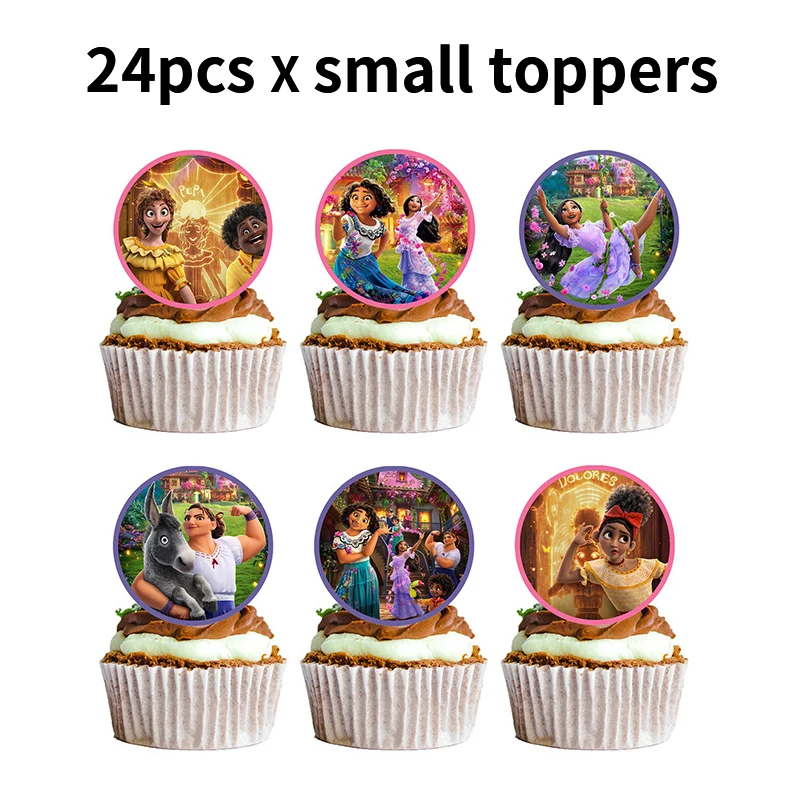 Disney Encanto Party Decorations Supplies Latex Balloon Tableware Cake Toppers Paper Plates Cups For Kids Birthday Toys Gifts