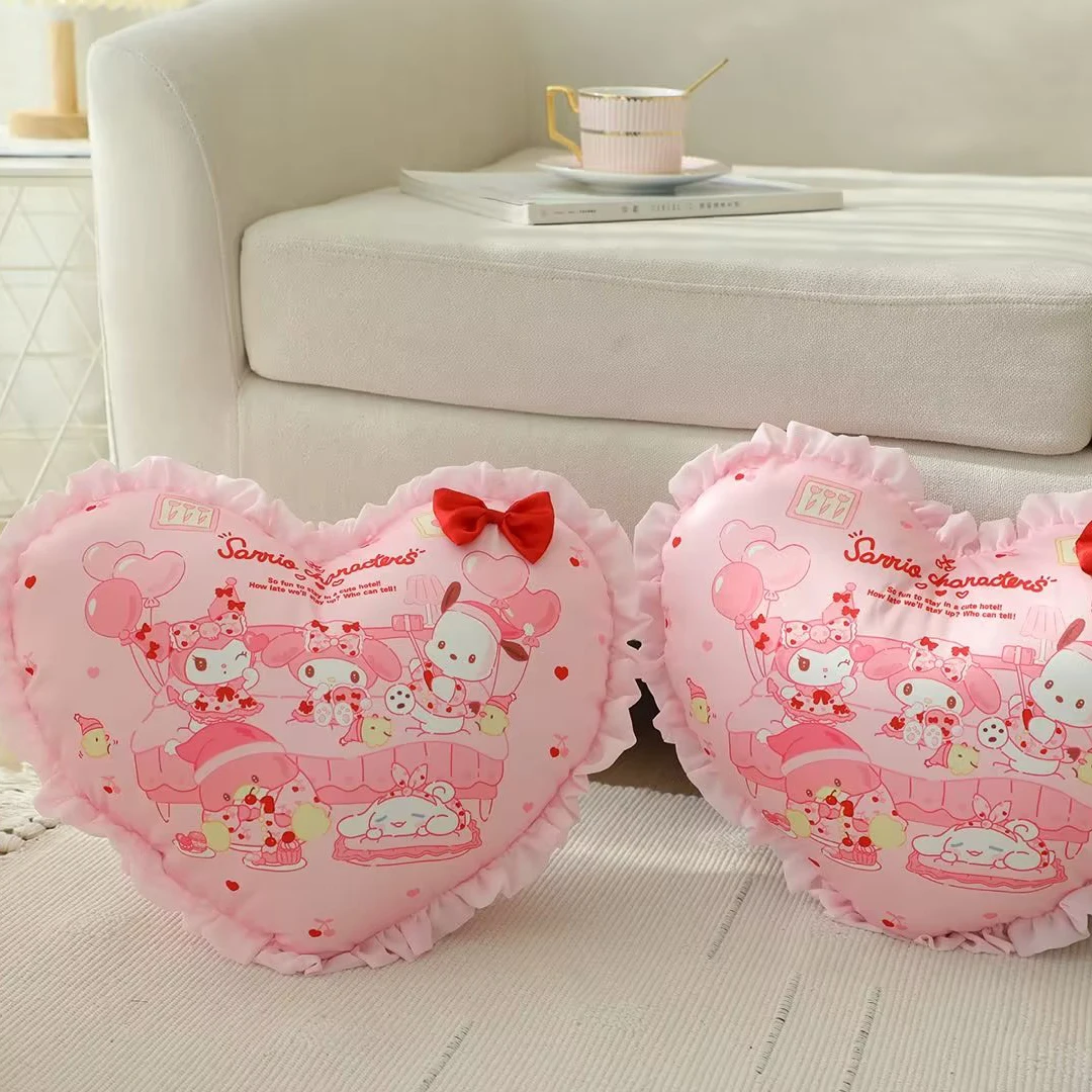 Bedroom Toys Photography Props Baby Sleeping Cushion Children Plush Toy Lovely Princess Cartoon Heart-shaped Pillow 5