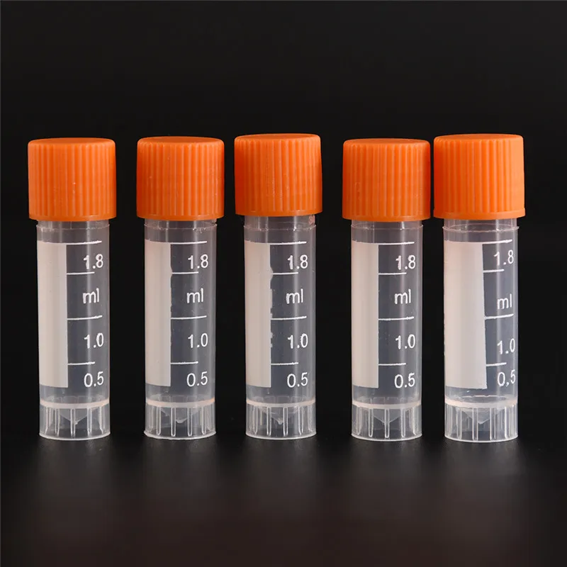 

20pcs 1.8ml screw capsule bottles blending lab analyze centrifuge serum tubes
