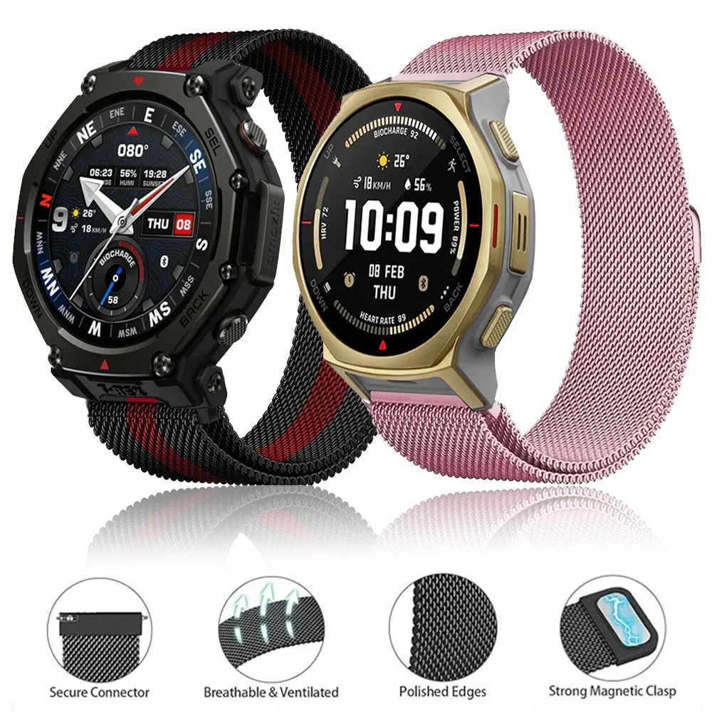 Elegant Magnetic Milanese Metal Strap - 20/22mm Bracelet Band Accessory