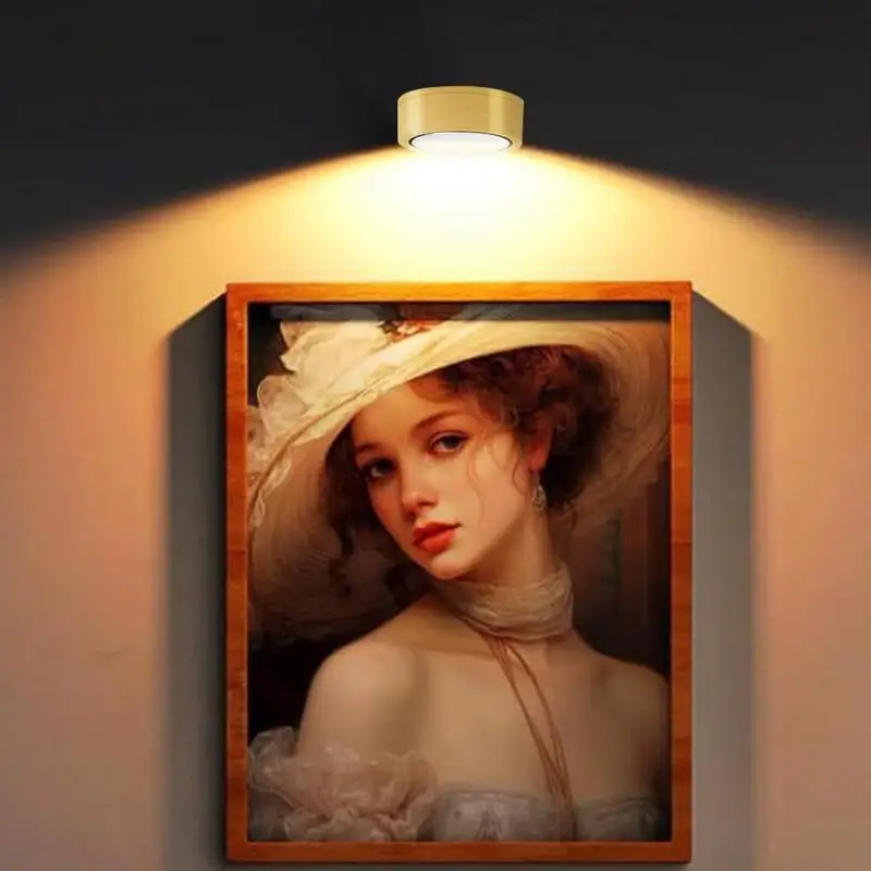 Picture Lights Magnetic LED Painting Light With Remote Control Battery Operated LED Accent Lamp For Corridor Stairs art pictures