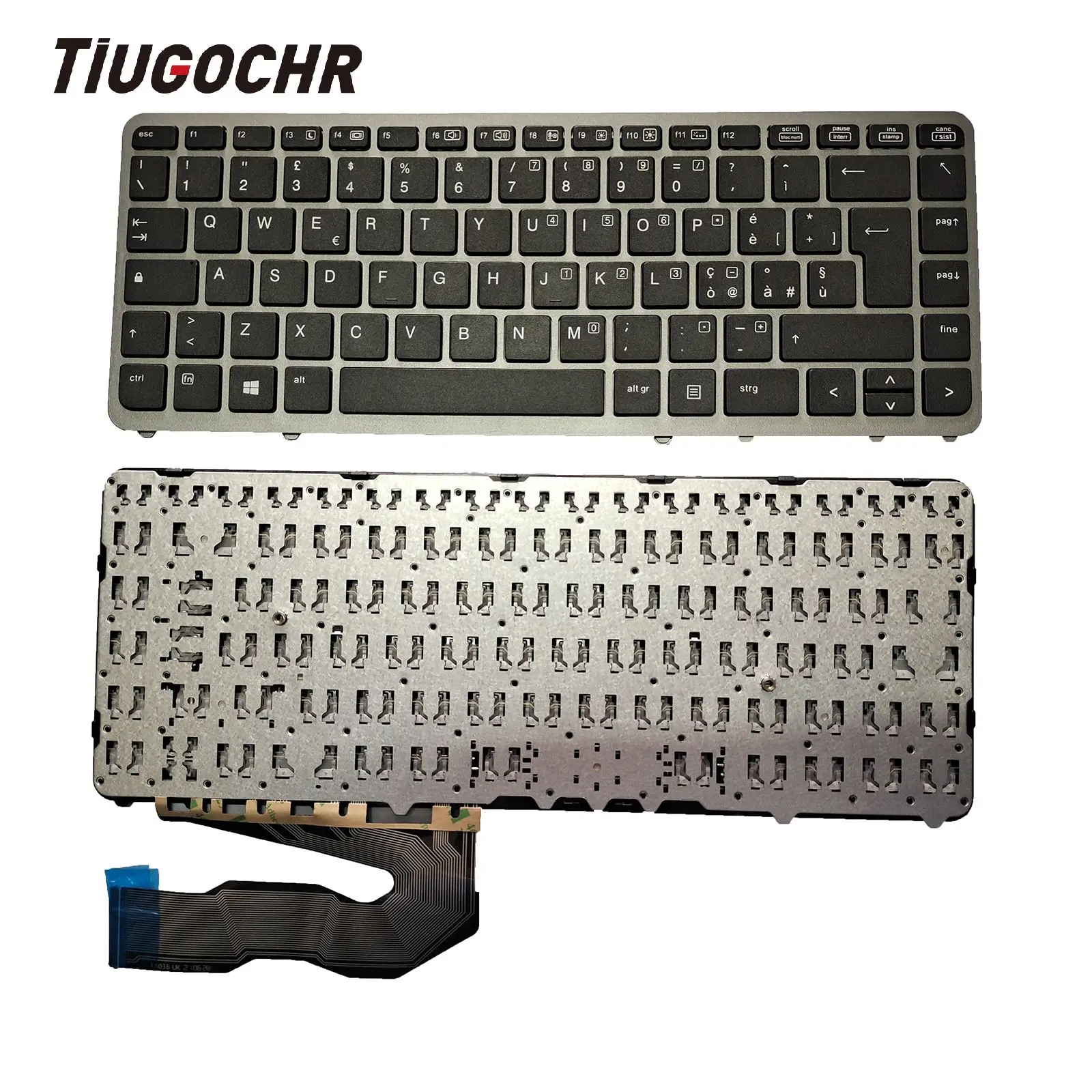 Per Hp Elitebook 840 G1 G2 850 G1 G2 Series Tastiera Per Laptop Non Retroilluminata Con Cornice Argento