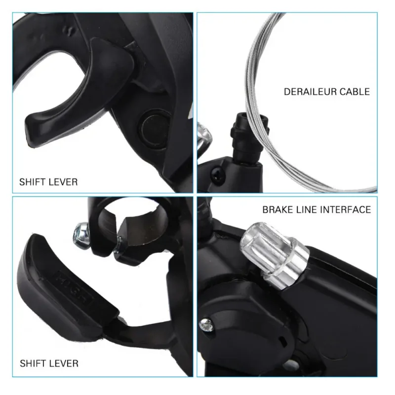 3X7 21 Speed Bicycle Shifter Levers Brake Cycling Disc Handle Brake Levers with Shift Cable for Road Bike Mtb bicycle shift lever