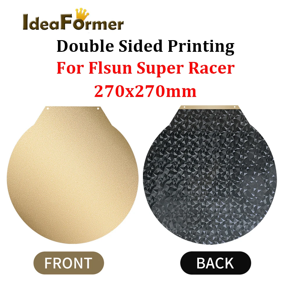 Mola Magnética Chapa de Aço para Flsun sr Pei Flexível Suave Cama Quente Construir a Placa Upgrade sr Super Racer 270 mm de Diâmetro - Imagem 6
