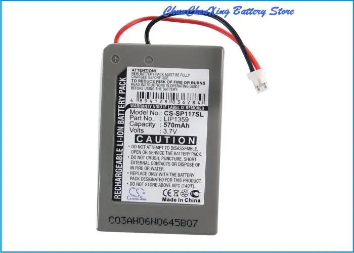 Cameron Sino 570Mah Batteria Lip1359 Per Sony Cechzc2E, Dualshock 3, Controller Wireless