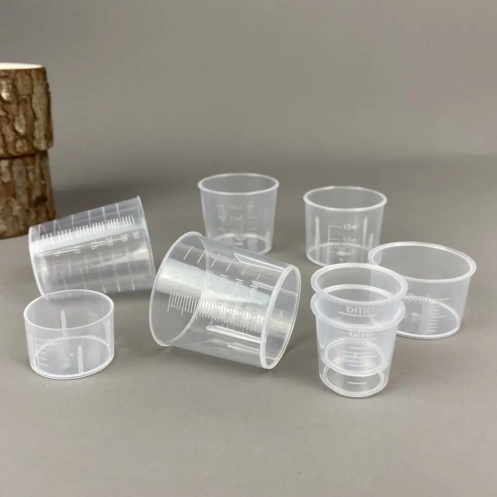 30/50/100ml Clear Graduated Measuring Cup Scale Plastic Transparent...