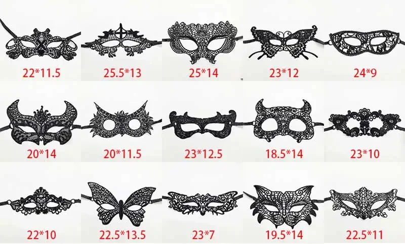Sexy Spitze Maske Frauen Augen Maskerade Halloween Party Masken maskierte ball Cosplay masque Venezianische Kostüme Karneval halbe gesicht Maske – Detail 5