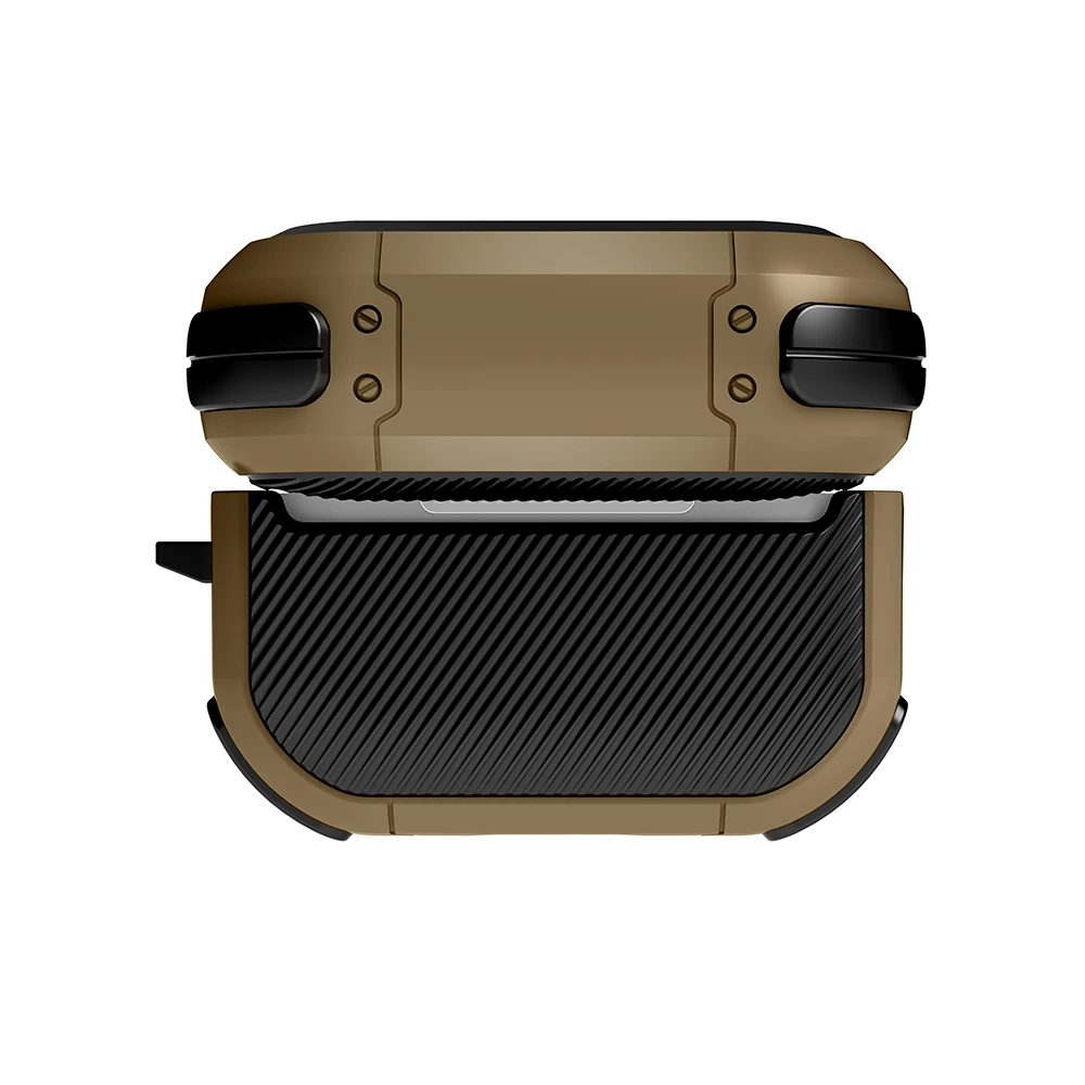 Shockproof Earphone Protective Case with Keychain and Anti-Scratch Design