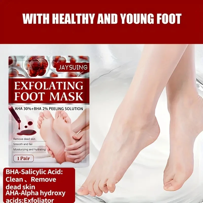 Foot Peel Masks Fruit Acid Removes Dead Skin Peel Off Calluses Moisturizing Whitening Pedicure Anti Crack Foot Care Trial Pack