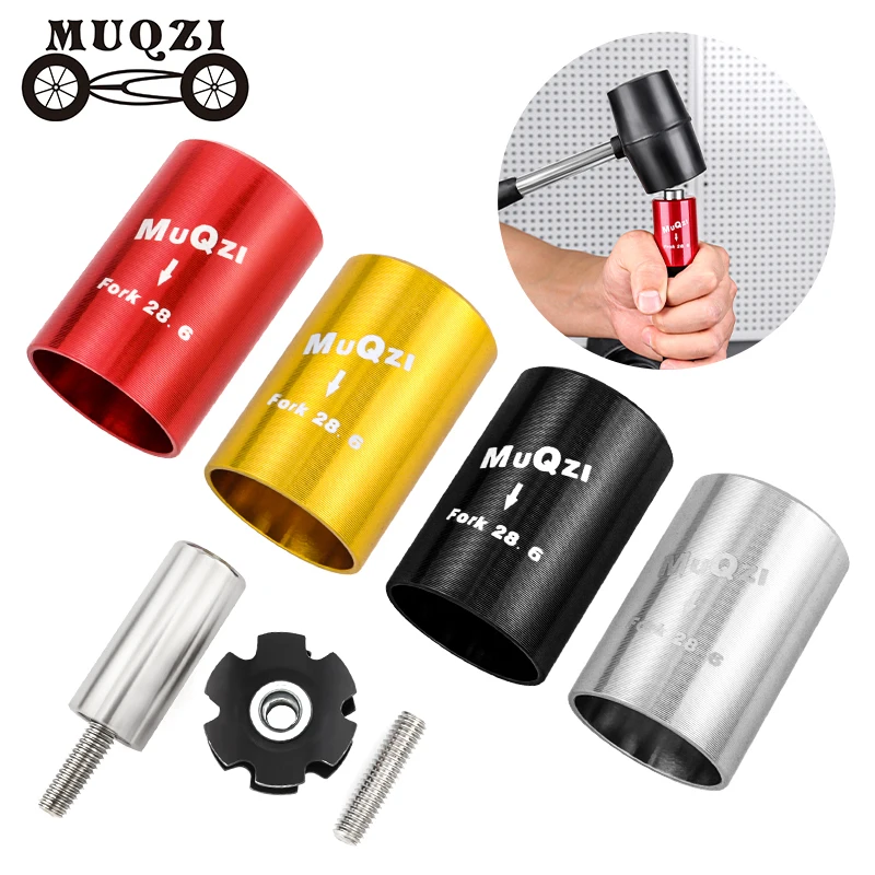 

MUQZI Bicycle Fork Star Nut Install Tool Fork Steerer Driver Press Fit Tool For 28.6mm Fork Start Nut Mounting Device