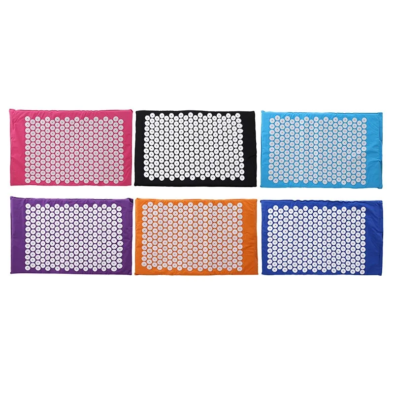 Massager Yoga Mat Cushion acupressure Massage Mat Spike Fitness yoga Pilates Relieve Stress Back Pain Applicator kuznetsov