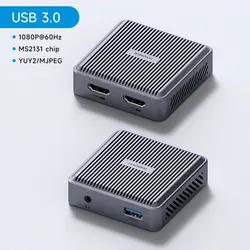 Hagibis 4K HDMI Video Capture Card with Loop Out for Game Recording and Live Streaming (USB3.0-MS2131 Chip)