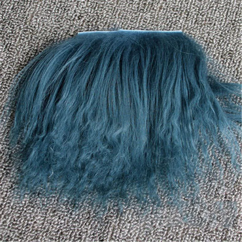 24 Colors Reborns Dolls Pure Mohair Coffee Light Gray BJD OB11 Dolls Wigs Sheepskin Wool Lamb Hair DIY Accessories 5