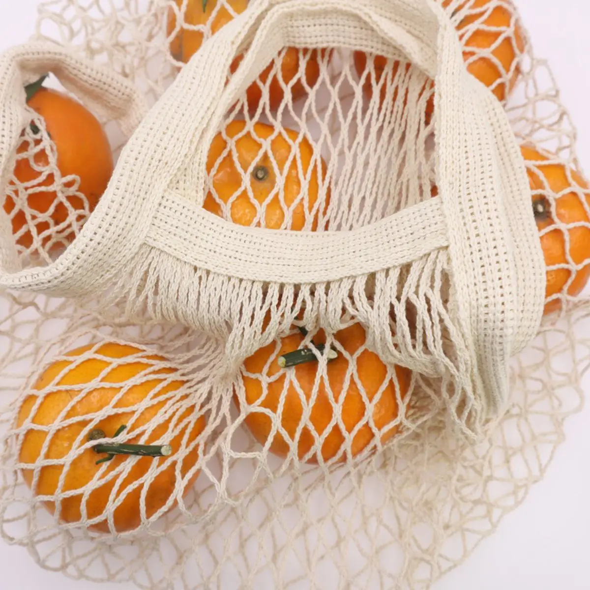 Crochet Reusable Produce Bags Bulk Reusable Mesh Storage Bags