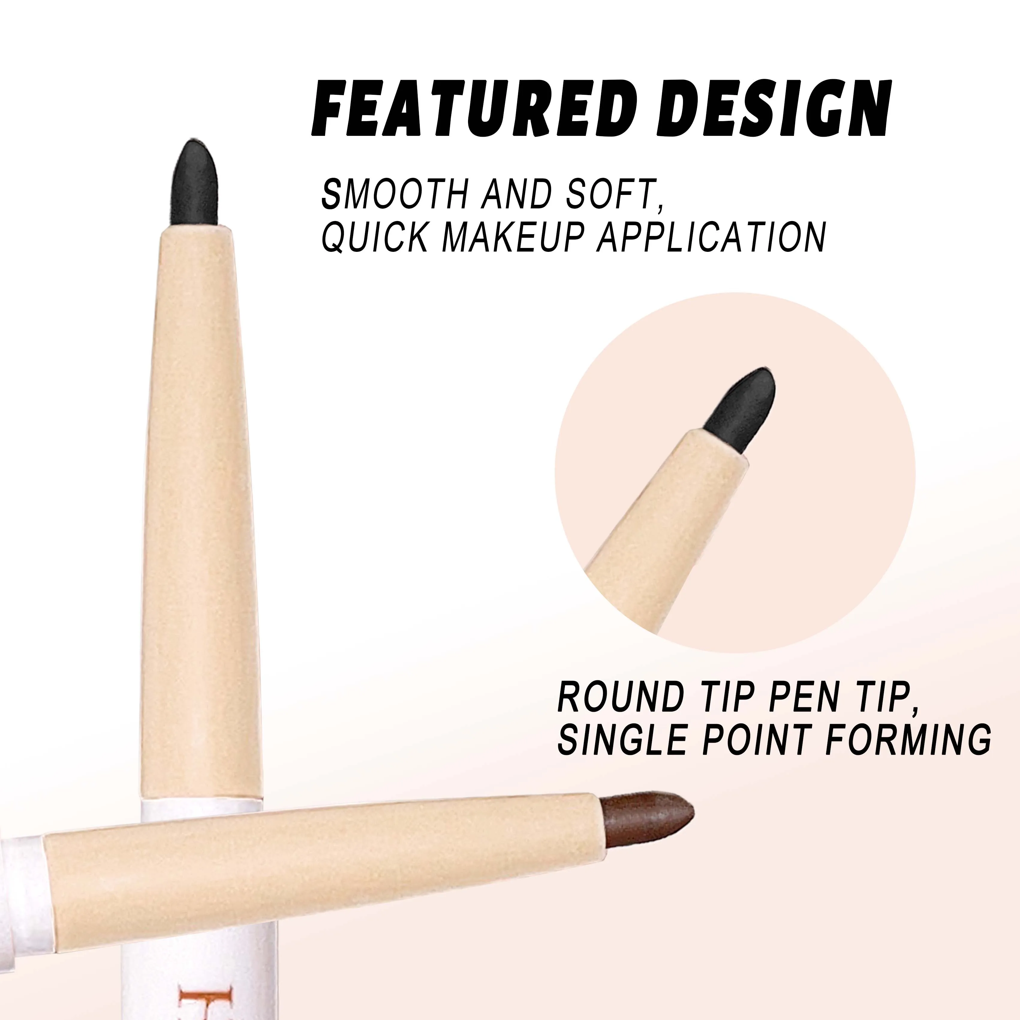 HISYI Waterproof, long-lasting, non-smudge-free eyeliner, suitable for beginners and easy to use, natural slim gel eyeliner 4