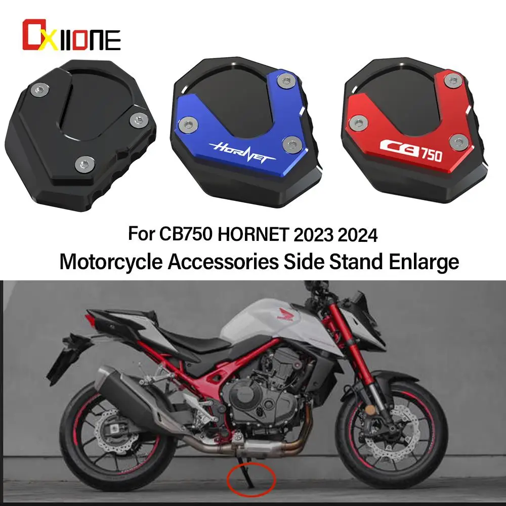 

FOR HONDA CB750 HORNET 2023 2024 Motorcycle Accessories Kickstand Enlarge Plate Foot Side Stand Enlarger Extension Support Pad