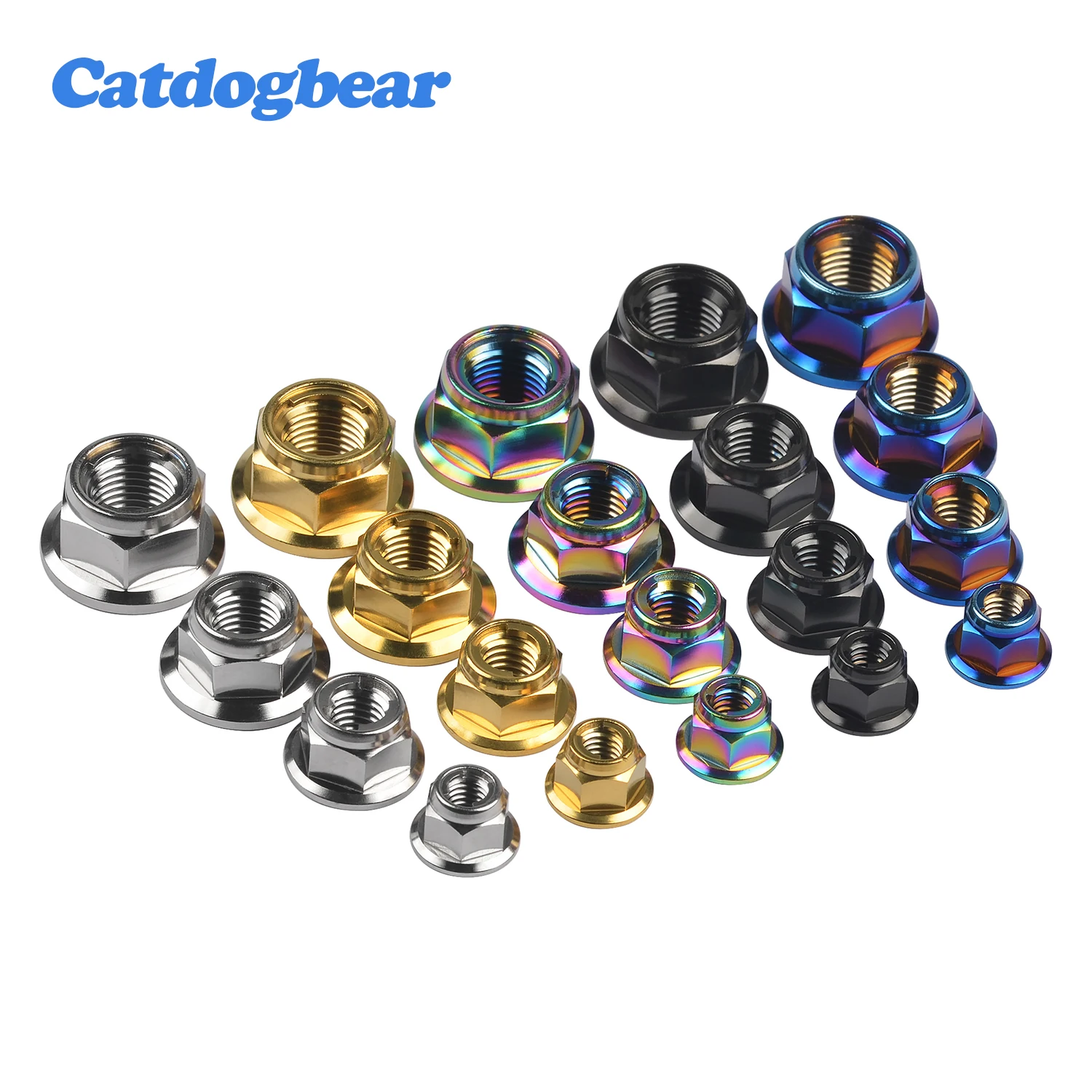 titanio flange porcas de bloqueio metal para 05