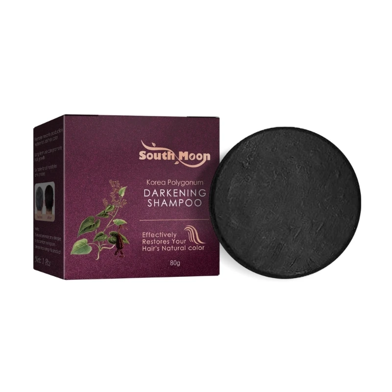 

Polygonum Hair Darkening Shampoo Bar Soap Natural Hair Cleansing Handmade New Dropship