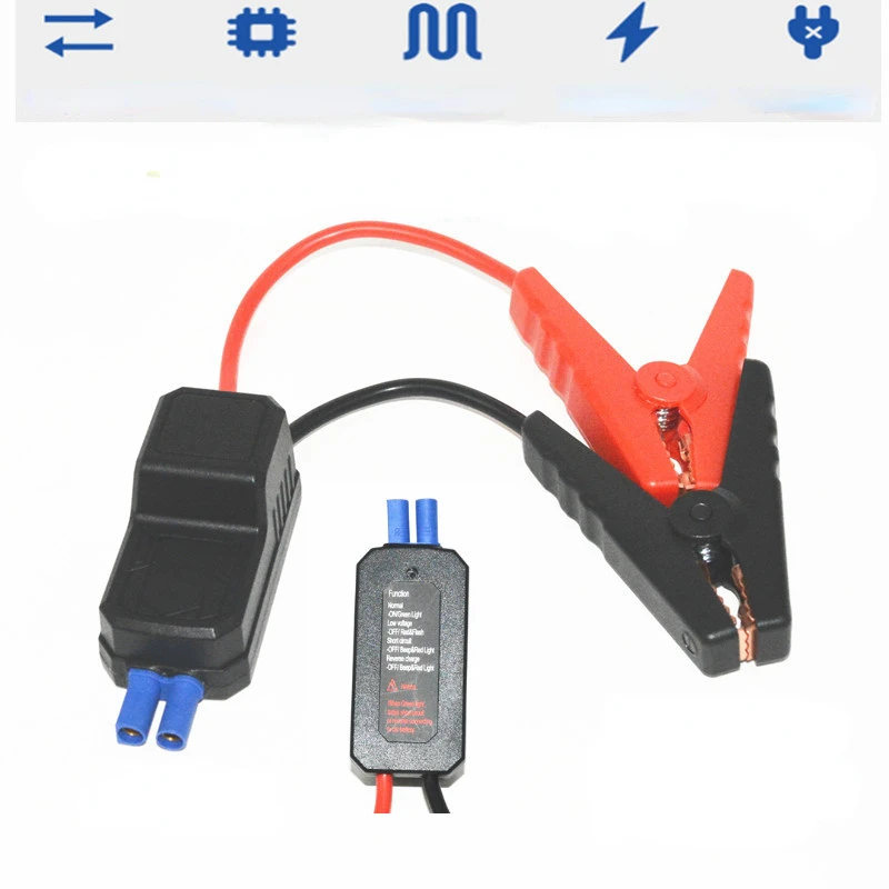 Câble De Démarrage Intelligent Avec Pinces Cuivre – Booster Batterie 12V-24V, Connexion EC5, Sécurité Anti-inversion Pour Voiture
