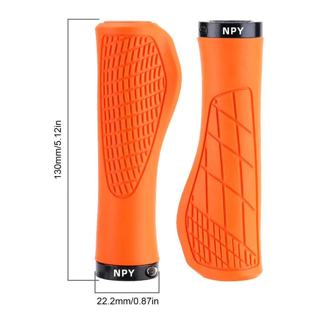 Mountain Bike Handlebar Grips Lockable Soft Rubber MTB Bike Cycling Parts 1Pair