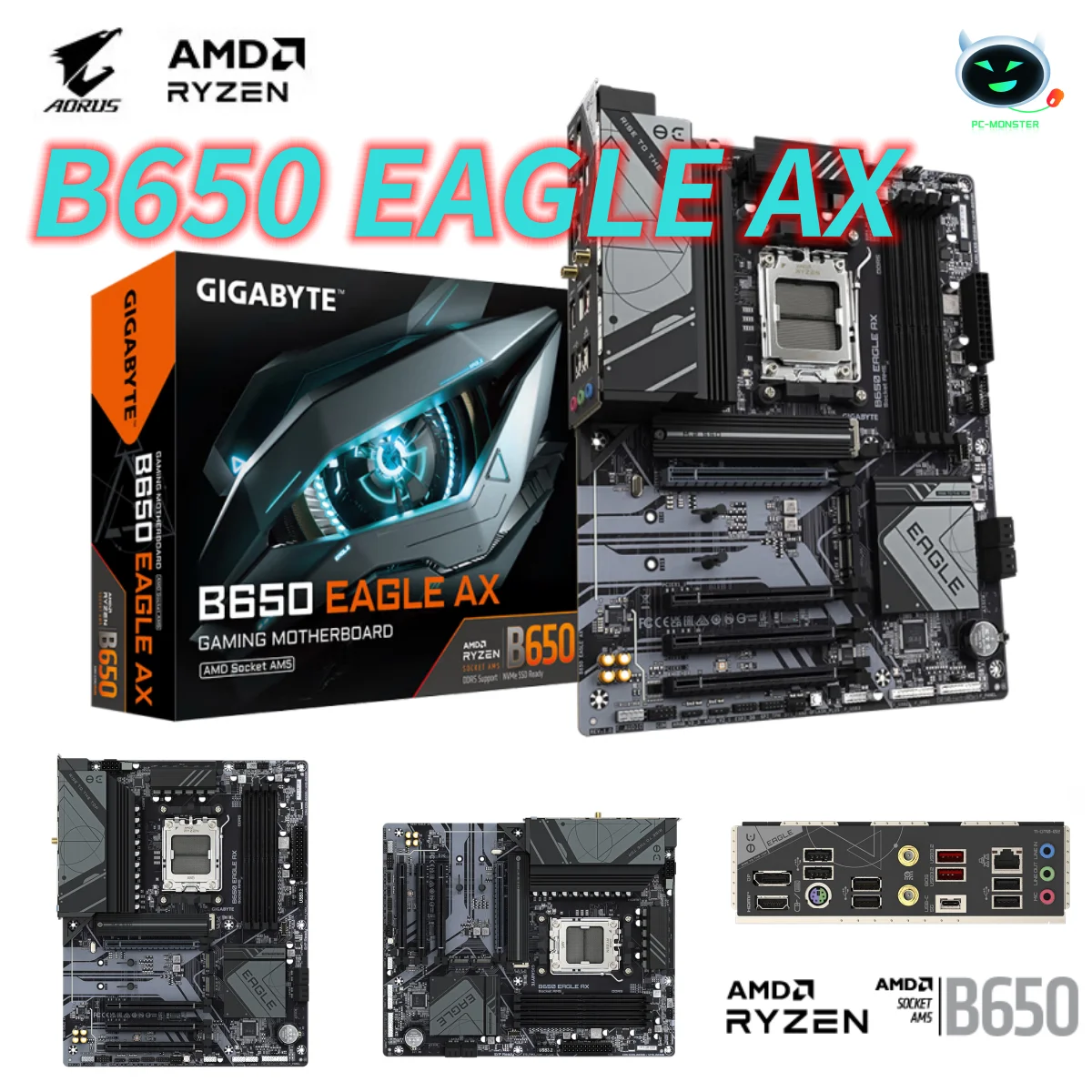 GIGABYTE B650 EAGLE AX Motherboard Mainboard WiFi 6 DDR5 B650M 