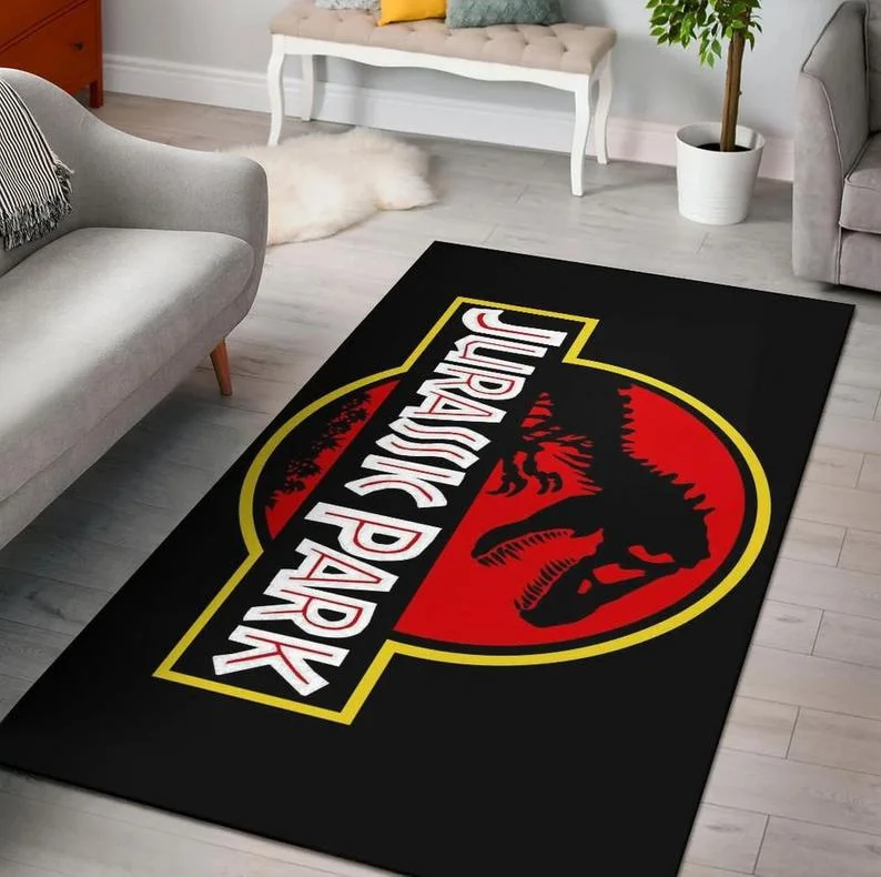 Jurassic Park Carpet Kids Carpets Living Room Tea Table Mats Bedroom Rug Washable Floor Mats Household Area Mat Dinosaur Rug