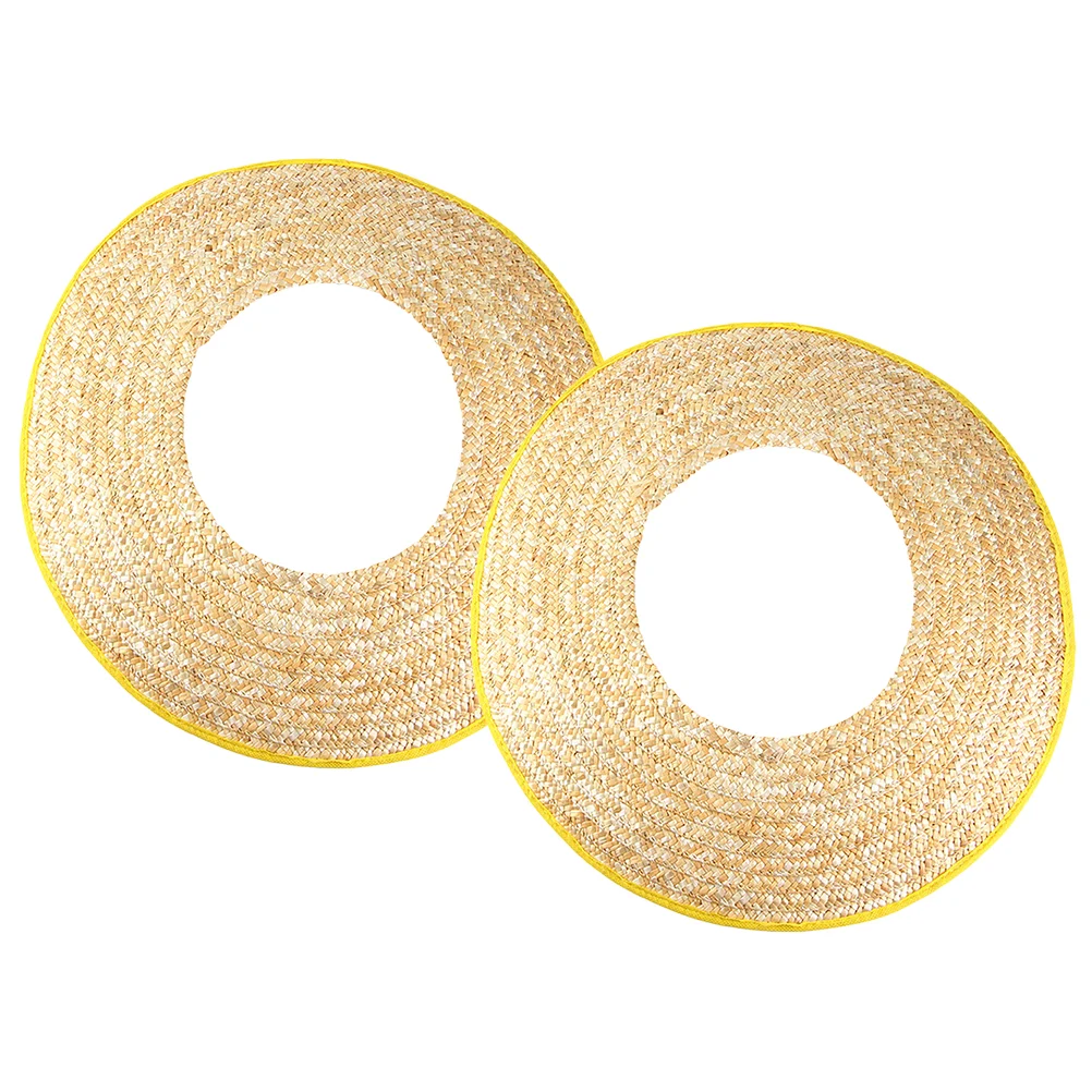 

2 Pcs Hard Hats Curtain Construction Sun Shade Neck Cover Accessories Visor