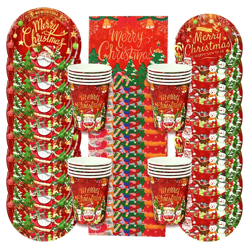 24pcs Happy Xmas Merry Christmas Party Coffee Paper Holder Santa Claus Gift  Milk Tea Holiday Disposable Kraft Coffee Cup Holders - Disposable Party  Tableware - AliExpress