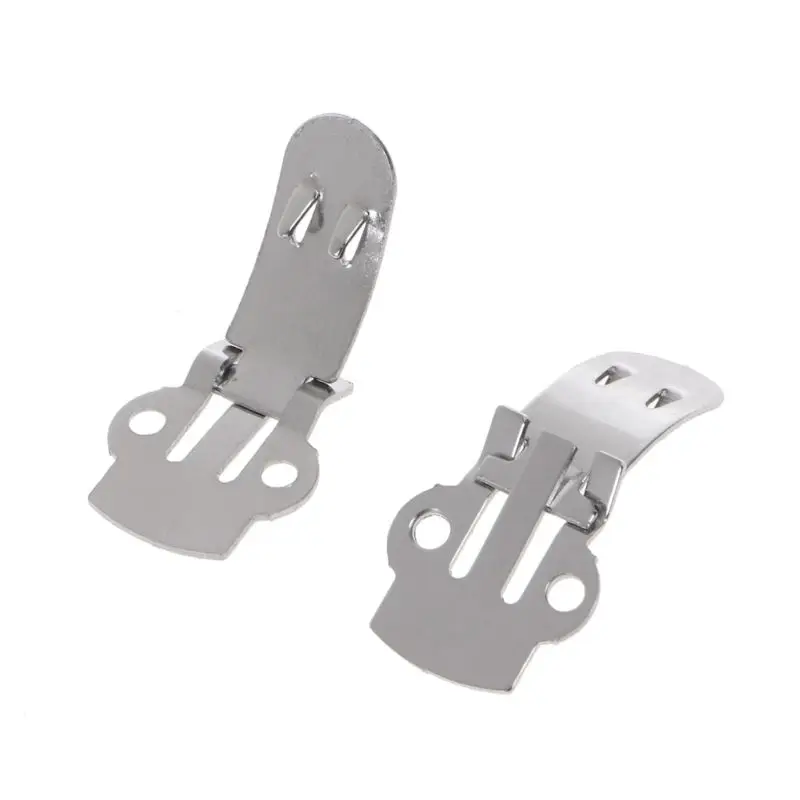 Shoe charms shoe decorations silver cutout stainless steel shoes clips clip on ornaments findings DIY 10Pcs