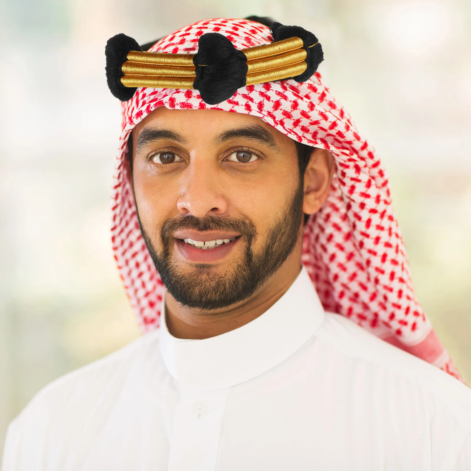 Royal headband arab costume head scarf thobe accessory for men dubai