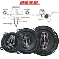 1Pair 4/5/6 Inch 4-Way 220W/300W/350W Universal Car HiFi Coaxial Speaker Auto Music Stereo Car Door Full Range Speakers Woofer - Image 6