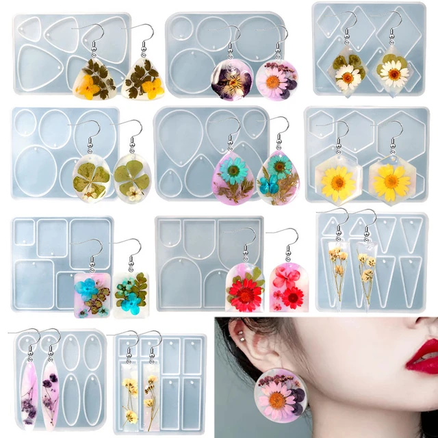 DIY Resin Earring Jewelry Making Kit - Silicone Molds, Findings