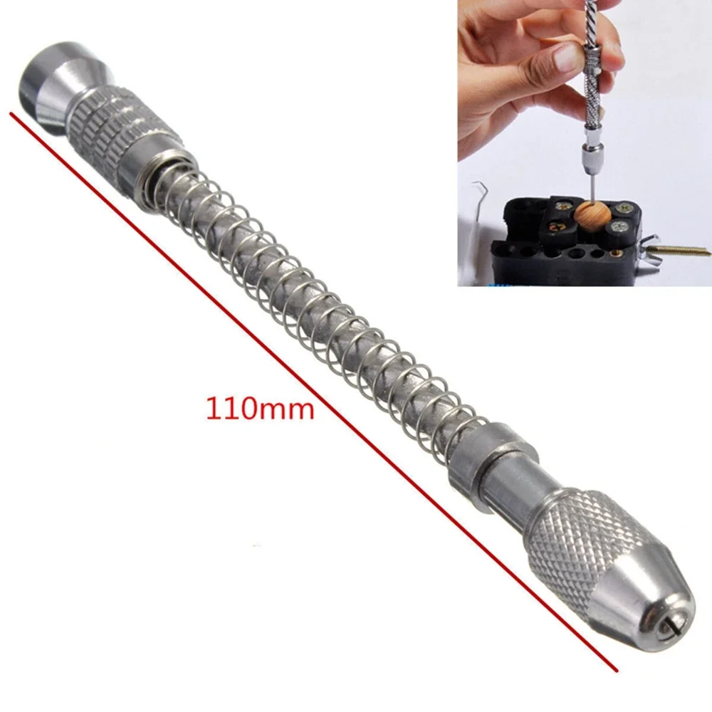 Hand Drill Jewelry Craft Hand Manual Drill Chuck Mini Hand Twist Drill Bit Suit Micro Hobby Craft Jewelry Wood Mini 2
