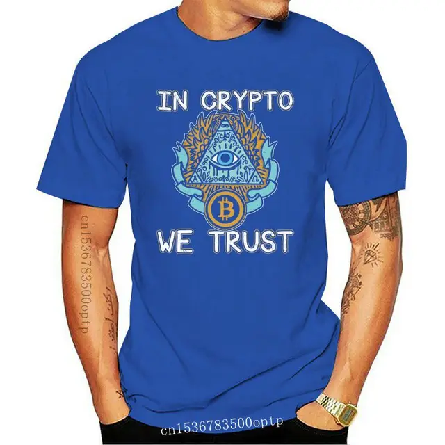 Camiseta de manga corta moda en Crypto We Trust Bitcoin, camiseta de talla grande, 2021|T-Shirts| AliExpress