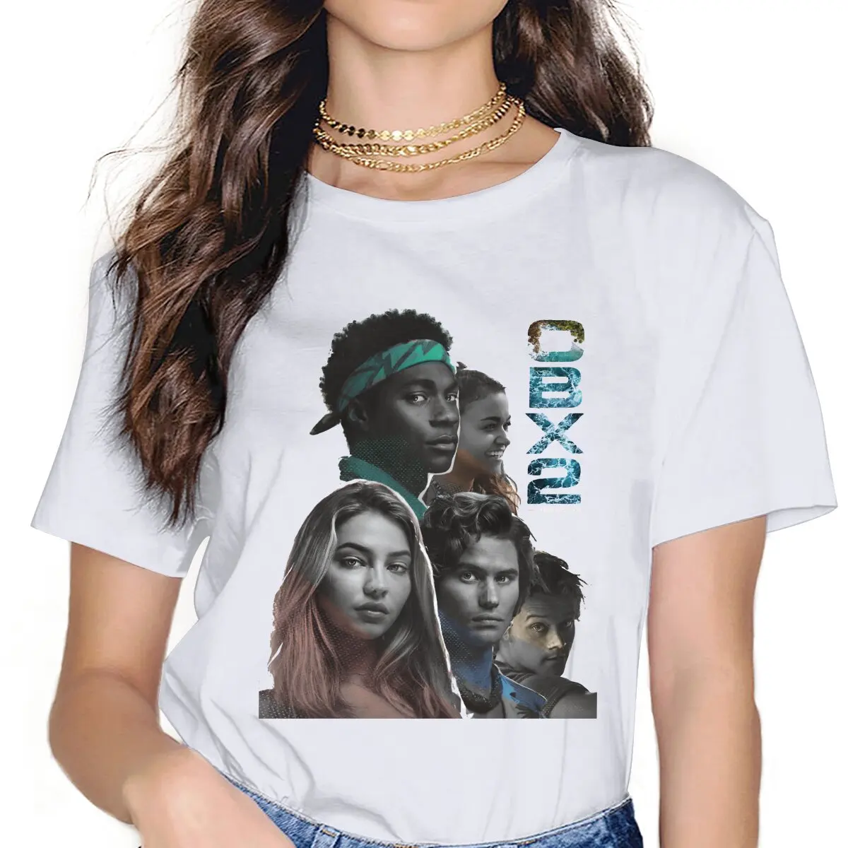 

OBX Women Clothing Outer Banks Teen Adventure TV Series Graphic Female Tshirts Vintage Grunge Basic style Tshirt Tee tops